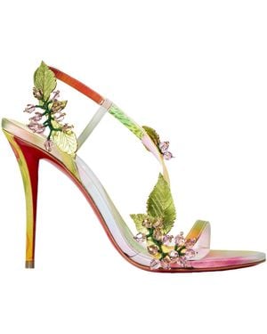 Christian Louboutin Transparent Strap Stiletto Sandal - Pink