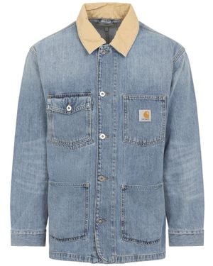 Carhartt Contrast-Collar Denim Jacket - Blue