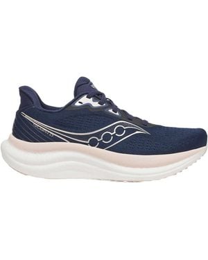 Saucony Triumph 23 Knitted-Panel Trainers - Blue