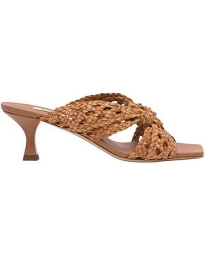 サンダル・ミュール CASADEI SS25 Heeled shoes (1L318J1001C2659 1301) Cream Heeled sandals with pearl applications Casadei - Vitkac AS