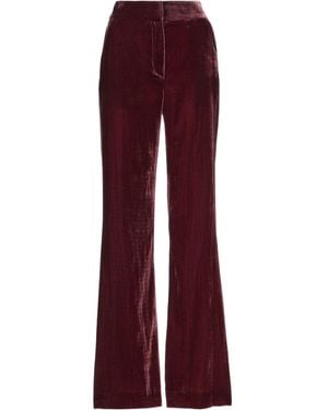 Veronica Beard Lebone High-Rise Velvet Flared Pants