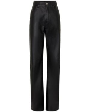 Rabanne Leather Trousers - Black