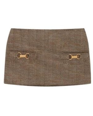 Stella McCartney Buckled Mid-Waist Skirt - Brown