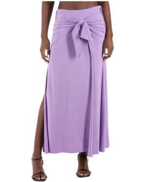 Rabanne Jersey Maxi Skirt - Purple