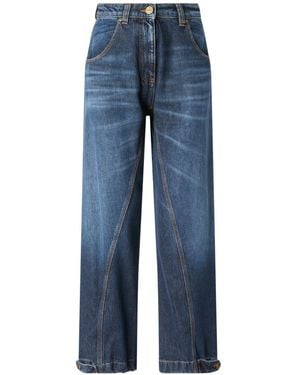Pinko Straight-Fit Jeans With Workwear Loop - Blue