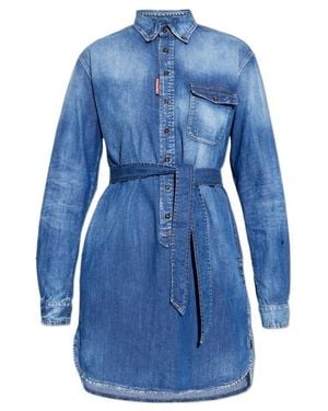 DSquared² Short Dresses - Blue