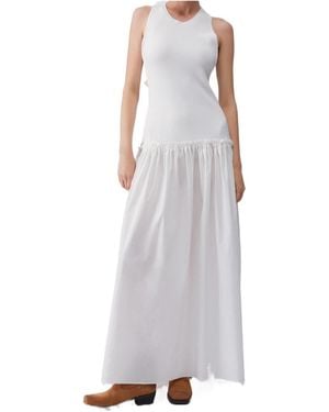 Liu Jo Cut-Out Smock Maxi Dress - Purple