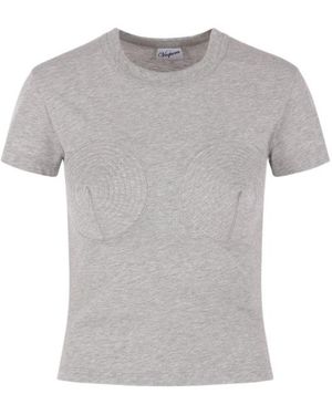 VAQUERA Stitched T-Shirt - Grey