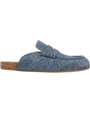 JW Anderson Stitched Mules - Blue