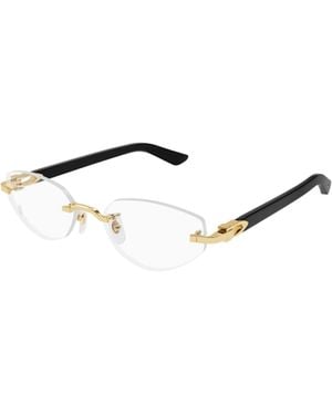 Cartier Oval Frameless Glasses - White