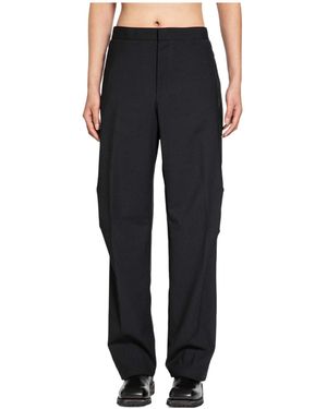 Herno Laminar Twisted-Fit Tailored Trousers - Black