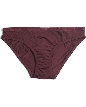 Emporio Armani Logo Briefs Trousers - Purple