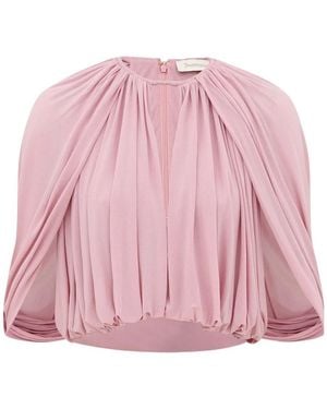 Zimmermann Alchemy Caped Blouse - Pink