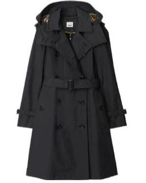 Burberry Long Sleeve Coat - Black