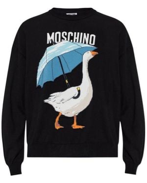 Moschino Long-Sleeved Sweatshirt - Black