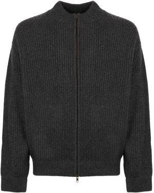 LeKasha Hanoi Zip-Up Knitted Cardigan - Black