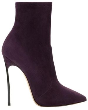 Casadei Blade Ankle Boot - Purple