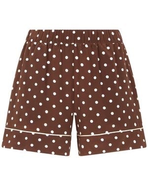 P.A.R.O.S.H. Polka-Dot Shorts - Red