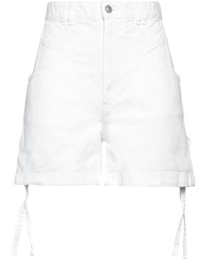 Isabel Marant Colored Denim Shorts - White