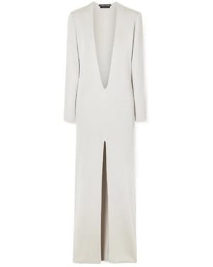 Tom Ford Liquid Knitted Gown - White