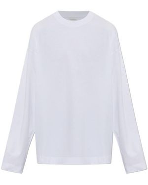 Dries Van Noten Hegland Oversized Long Sleeve T-Shirt - White