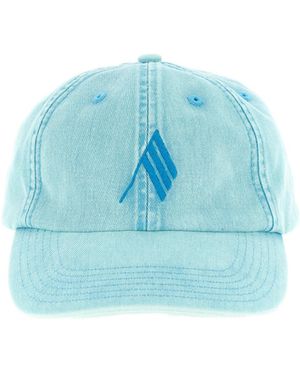 The Attico Logo Embroidered Hat - Blue