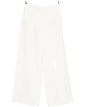 Calvin Klein Wide Leg Trousers - White