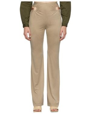 Dion Lee Cut-Out Flared Pants - Natural