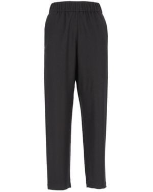 Barena Jole Elastic-Waist Pants - Black