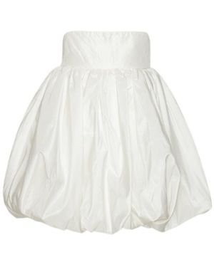 ROTATE BIRGER CHRISTENSEN Strapless Balloon Mini Dress - White