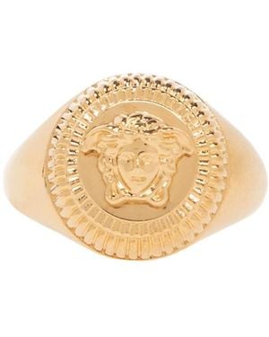 Versace Medusa Charm Ring - Metallic