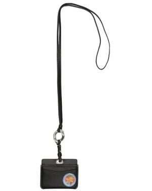 JW Anderson Calfskin Logo Cardholder - White