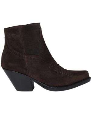 Sonora Boots Hidalgo 85Mm Leather Ankle Boots - Black