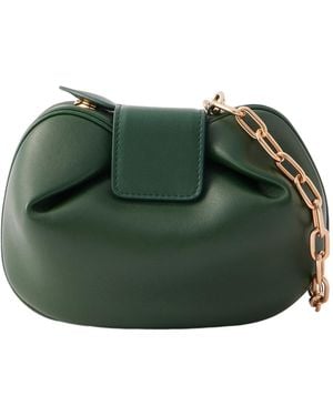 Gabriela Hearst Soft Demi Leather Clutch - Green