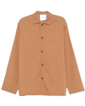 Nanushka Pinstriped Shirt - Brown