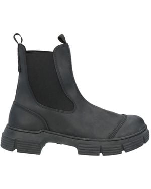 Ganni Minimalist Versatile Chelsea Boots - Black