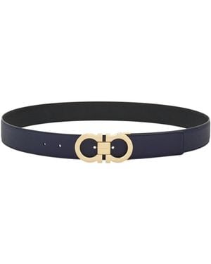 Ferragamo Ferragamo Gancini Reversible Belt - White