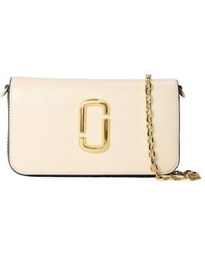 Marc Jacobs Solid Wallet On Chain - Natural