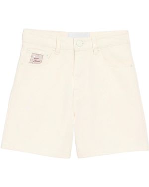 Ami Paris Ami Heritage Label Denim Shorts - Natural
