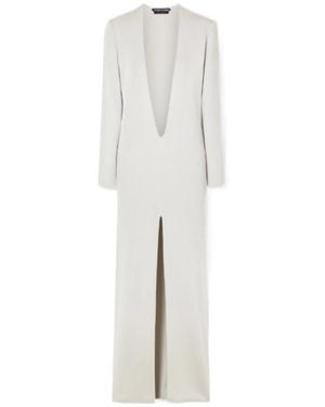 Tom Ford Liquid Knitted Gown - White