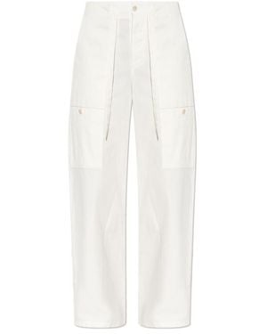 Jil Sander Cargo Trousers - White