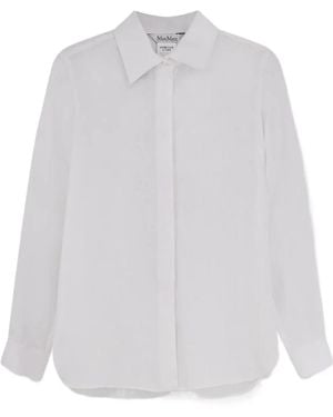 Max Mara Long-Sleeved Shirt - White