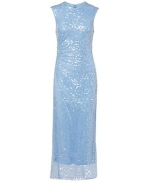 Veronica Beard Kimberly Sequined Midi Dress - Blue