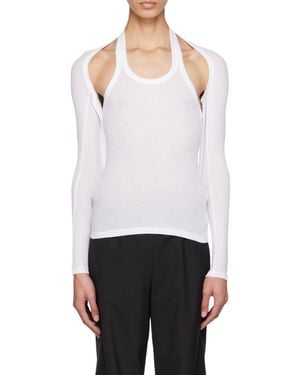 Dion Lee Modular Open-Back Tank Top - White
