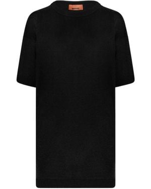 Missoni Short-Sleeve Crew-Neck T-Shirt - Black