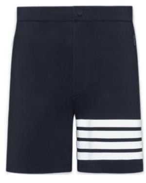 Thom Browne Zipped Pocket Shorts - Blue