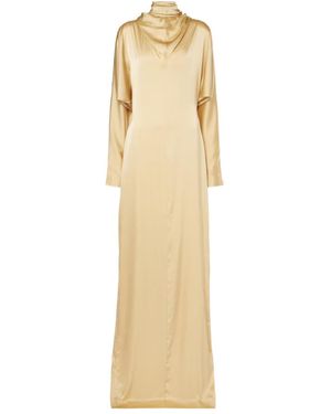 TOVE Imre Silk-Blend Maxi Dress - Natural