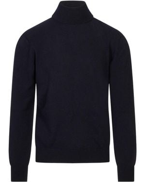Agnona Turtleneck Long-Sleeve Jumper - Blue