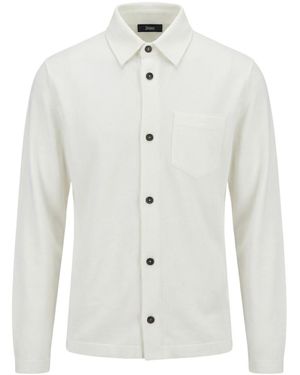 Herno Long-Sleeve Cotton Shirt - White