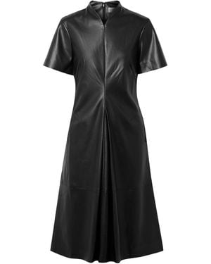 Proenza Schouler Short-Sleeved Ruffle Dress - Black